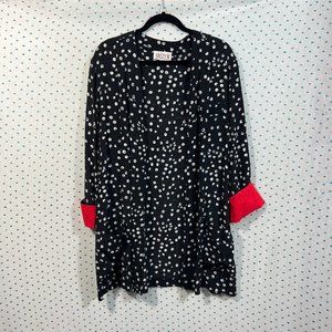 Sally III Vintage Re-Designed Open Front Polka Dot Cover Up